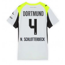 Borussia Dortmund Nico Schlotterbeck #4 Bortedrakt Kvinner 2025-26 Kortermet